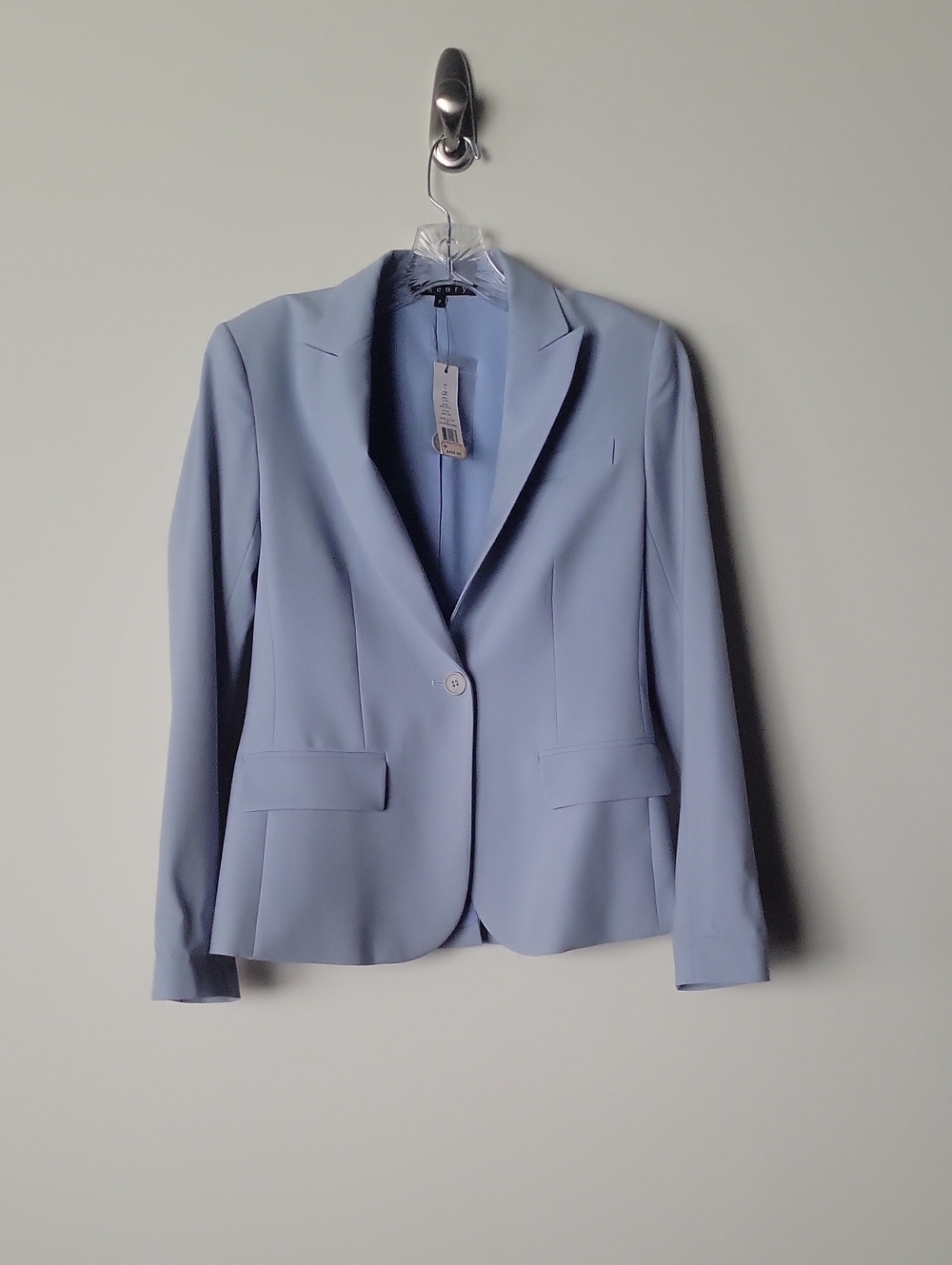 NWT Theory Gabe Wool Suit Blazer Jacket Blue Quiet Luxury Old Money Minimal 2